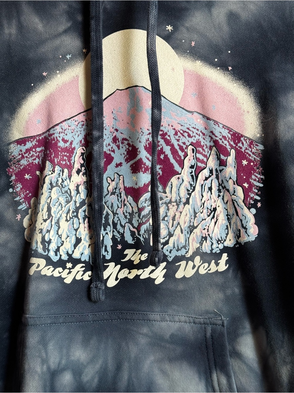 Rachel Pohl Art - Navy Tie-Dye - Mt. Bachelor Edition Hoodie - Picture 2 of 5